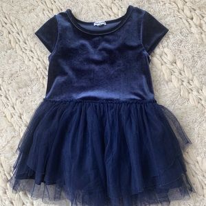 Splendid toddler girl 4T navy velvet dress